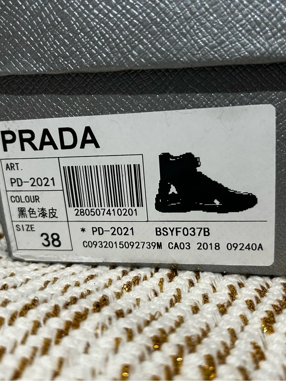 Prada Black High-Top Sneakers - Matte Black